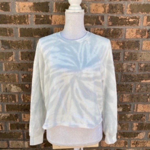 Madewell MWL Tie-Dye Crop Sweatshirt Tee Size Small pastel. - Picture 1 of 5